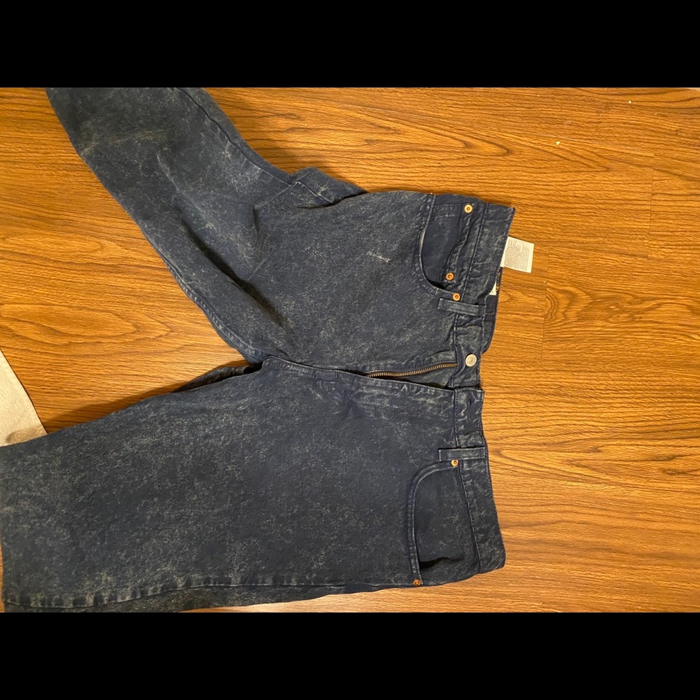 Acid Wash Blue Denim Jeans main image 1